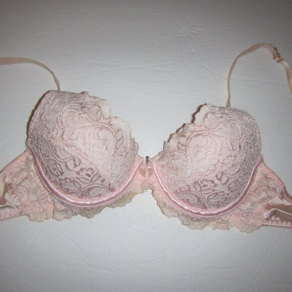 Light pink Lace underwire push up bra 36B - Picture 1 of 4